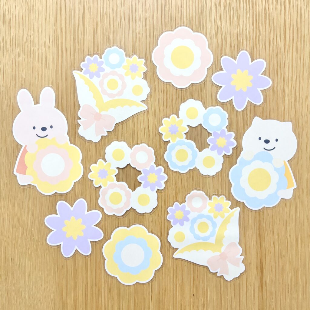 【イラストパーツ】春のお花たち