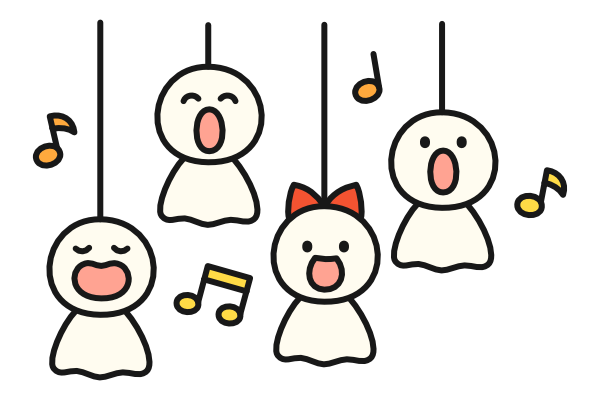 歌うてるてるぼうず(カラー)