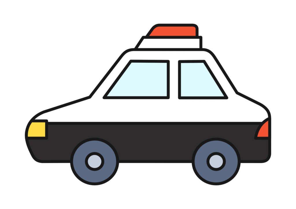 パトカー(カラー)