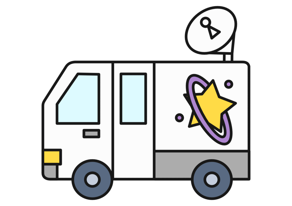 衛星中継車（カラー）