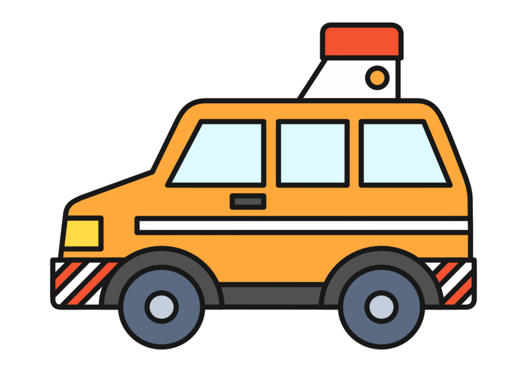 森林パトロールカー（カラー）