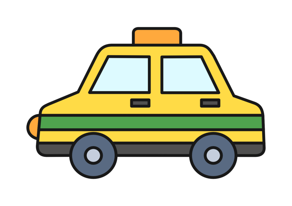 タクシー（カラー）