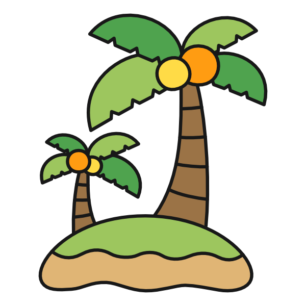 南の島（カラー）