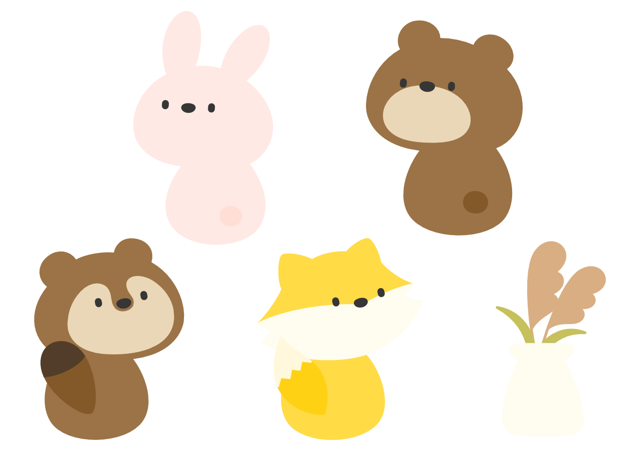 【イラストパーツ】お月見②