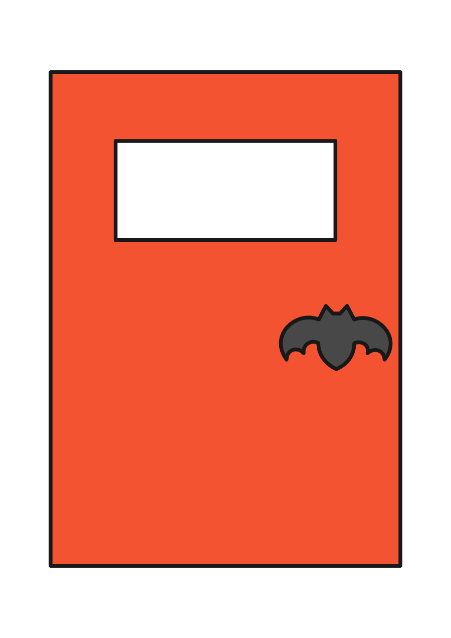 【トントントンあなたはだあれ?ハロウィンver.】コウモリのドア