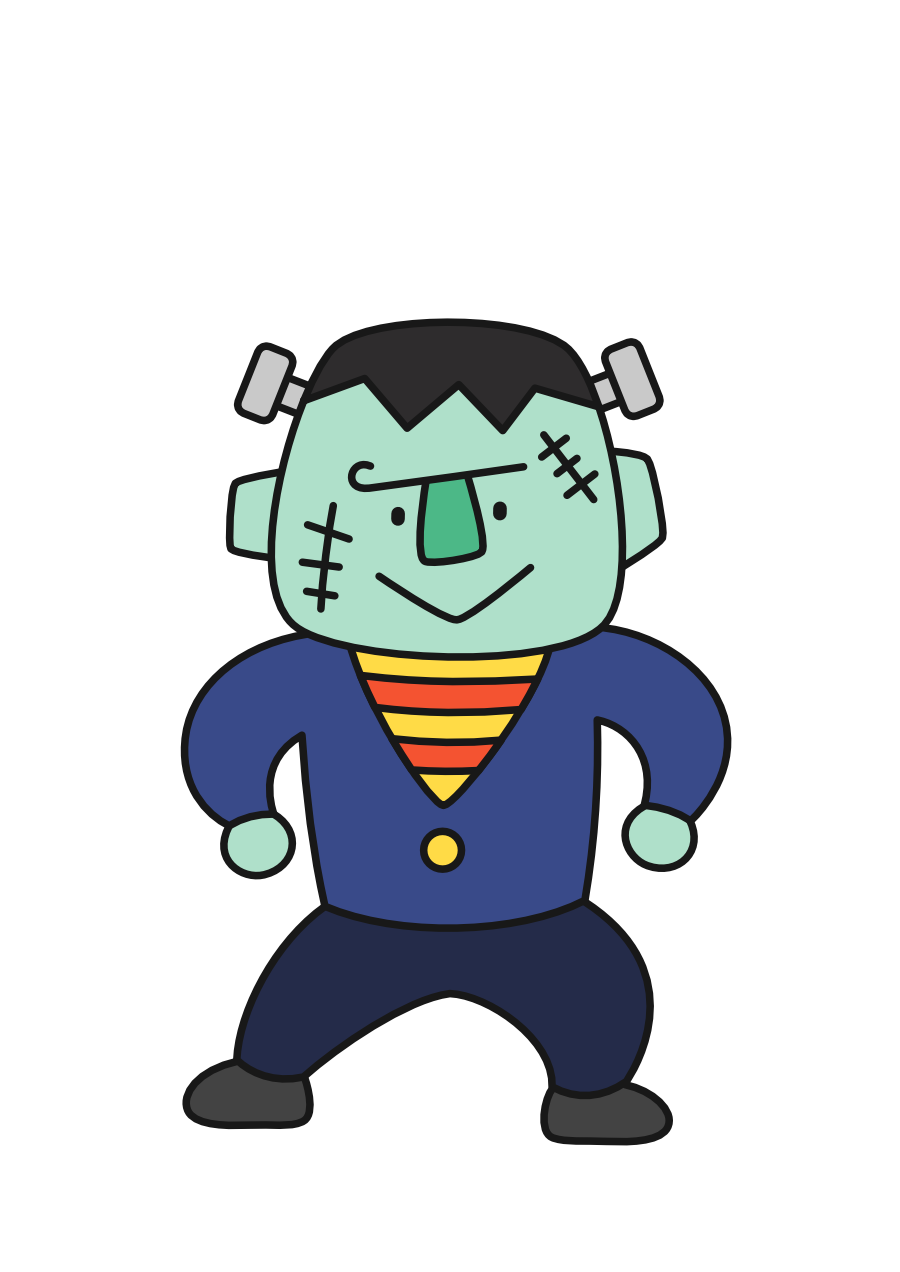 【トントントンあなたはだあれ?ハロウィンver.】フランケンシュタイン