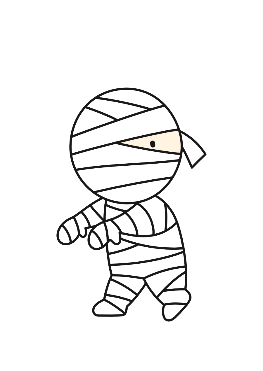 【トントントンあなたはだあれ?ハロウィンver.】ミイラ男