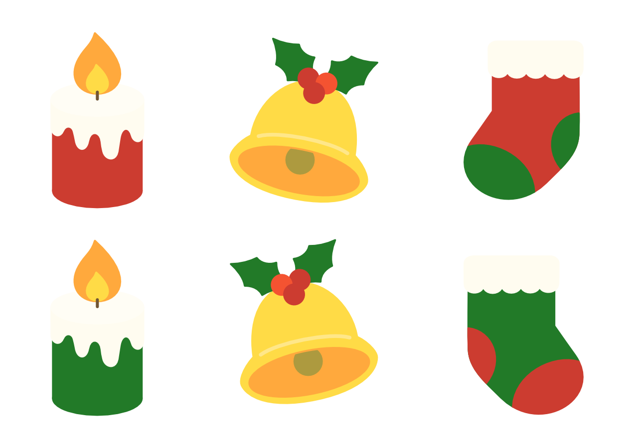 【イラストパーツ】クリスマス④