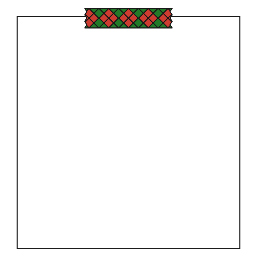 【フレーム】マスキングテープ（アーガイルカラー）