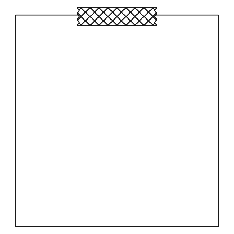 【フレーム】マスキングテープ(アーガイル白黒)