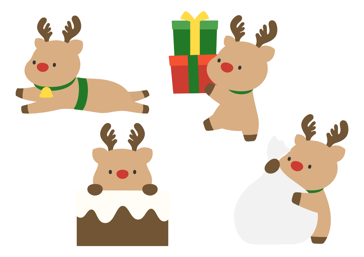 【イラストパーツ】クリスマス②