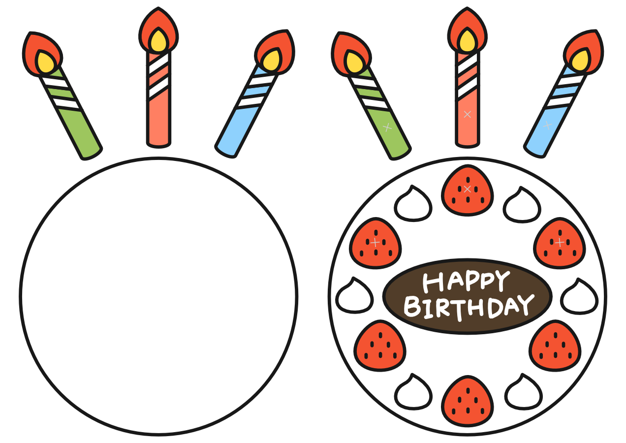 【まんまるちゃん】お誕生日ケーキ