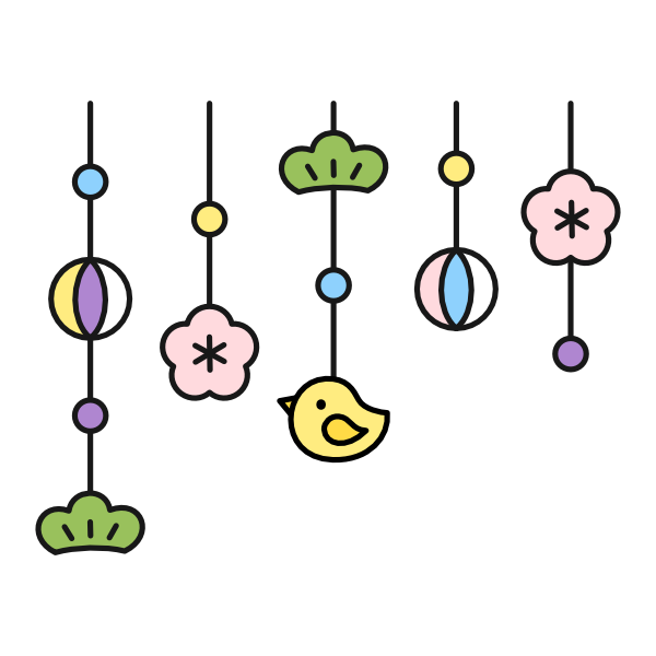 ひなまつりのつるし飾り